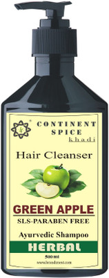 

Continent Spice Khadi Green-Apple Hair Cleanser (500ml) -(SLS-Paraben Free)(500 ml)