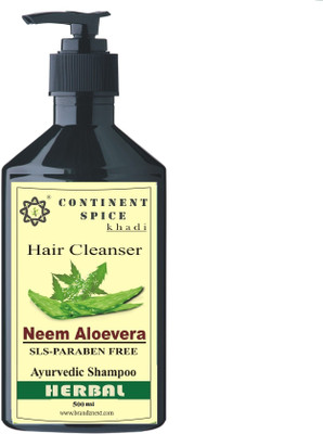 

Continent Spice Khadi Neem Aloevera Hair Cleanser (500ml) -(SLS-Paraben Free)(500 ml)