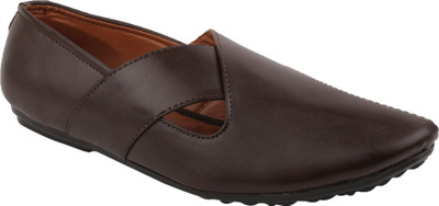 

MILES FOOTWEAR Men Synthetic Leather Slip-On Casual Loafer Loafers For Men(Brown