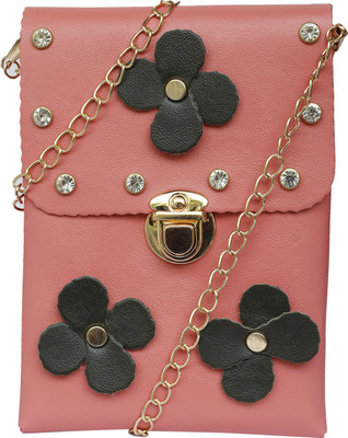 

Fristo Women Casual Pink PU Sling Bag