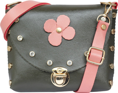 

Fristo Women Casual Black PU Sling Bag