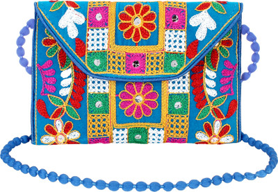

Favria Women Evening/Party, Casual Multicolor Brocade Sling Bag