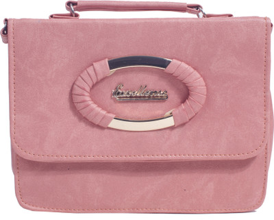 

Milky Way Girls Evening/Party, Casual, Formal Pink Leatherette, Acrylic, Denim Sling Bag