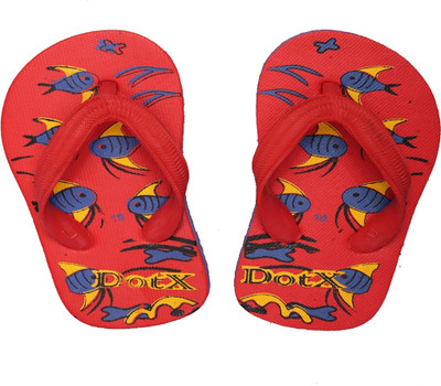 

DotX Flip Flops, Red