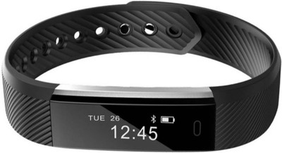 

Mobone Bluetooth Heart Rate Smart fitness Band Tracker Smartwatch with Pedometer(Black Strap, Size : Regular)