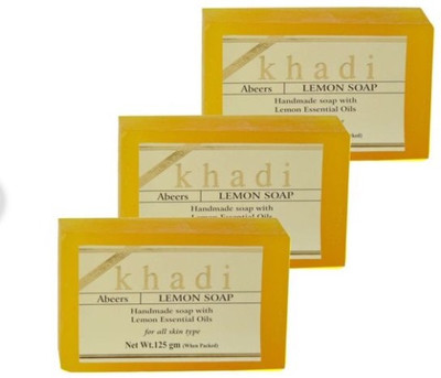 

khadi abeers Lemon soap(375 g, Pack of 3)