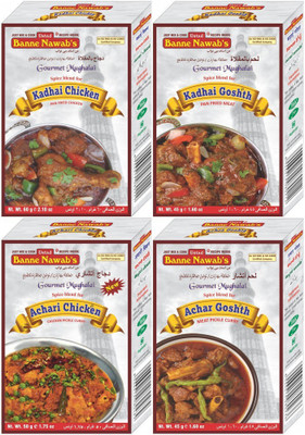 

Ustad Banne Nawab's KADHAI ( CHICKEN & GOSHTH ) & ACHARI ( CHICKEN & GOSTH ) - 4 PACK(4 x 50 g)