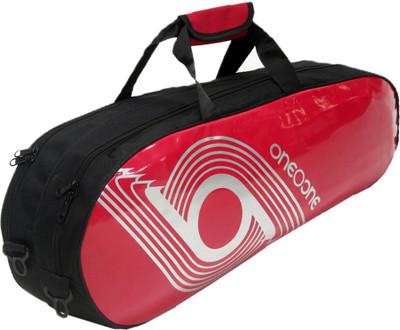 

One O One Xhale Collection Double Red & Silver - Badminton/Tennis Kitbag(Red, Kit Bag)