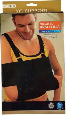 

Iris Premium Grade Non-Allergenic Non-Toxic Lightweight Fabric Elbow Support (Free Size, Black)