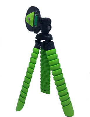 

Yantralay 12 inch Flexible Gorillapod Tripod With Mobile Attachment For DSLR & Smartphones Tripod, Tripod Kit(Green, Supports Up to 2000 g)