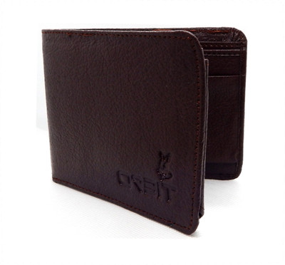 

Orbit Men Brown Genuine Leather, Fabric Wallet(6 Card Slots)