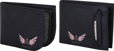 

Martell Men Black Artificial Leather Wallet(4 Card Slots)