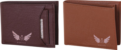 

Martell Men Multicolor Artificial Leather Wallet(4 Card Slots), Brown