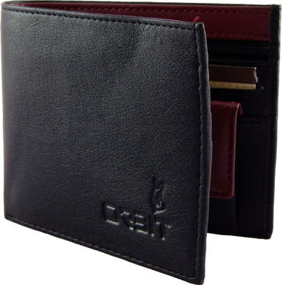 

Orbit Men Black Genuine Leather, Fabric Wallet(4 Card Slots)