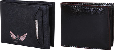 

Martell Men Black Artificial Leather Wallet(4 Card Slots)