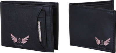 

Martell Men Black Artificial Leather Wallet(4 Card Slots)