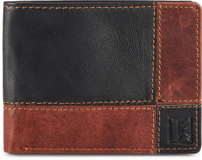 

Toffil Men Brown, Black Genuine Leather Wallet(3 Card Slots), Black;brown
