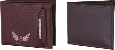 

Martell Men Multicolor Artificial Leather Wallet(4 Card Slots), Brown
