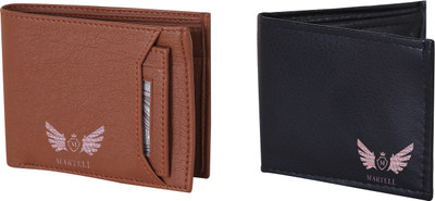 

Martell Men Multicolor Artificial Leather Wallet(4 Card Slots), Brown