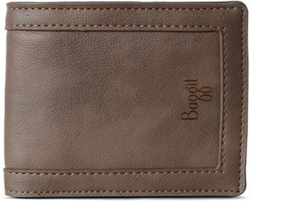 

Baggit Men Beige Artificial Leather Wallet(6 Card Slots), Smoke