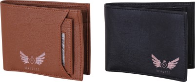 

Martell Men Multicolor Artificial Leather Wallet(4 Card Slots), Brown