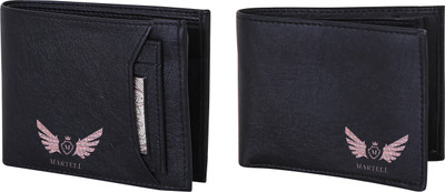 

Martell Men Black Artificial Leather Wallet(4 Card Slots)