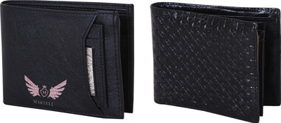 

Martell Men Black Artificial Leather Wallet(4 Card Slots)