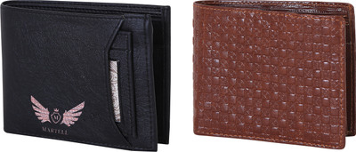 

Martell Men Multicolor Artificial Leather Wallet(4 Card Slots), Black