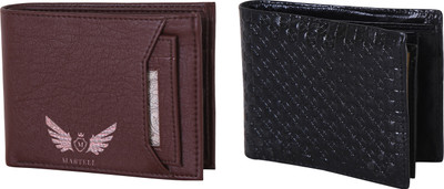 

Martell Men Multicolor Artificial Leather Wallet(4 Card Slots), Brown