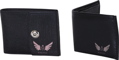 

Martell Men Black Artificial Leather Wallet(4 Card Slots)