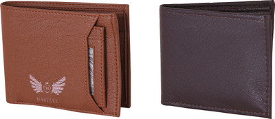 

Martell Men Multicolor Artificial Leather Wallet(4 Card Slots), Brown