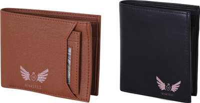 

Martell Men Multicolor Artificial Leather Wallet(4 Card Slots), Brown