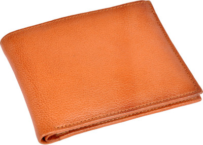 

OHM New York Men Tan Genuine Leather Wallet(8 Card Slots)