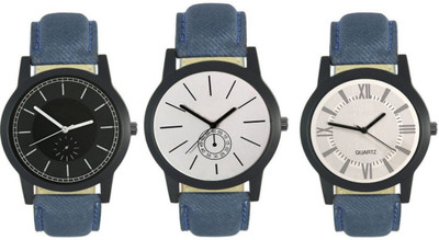 

CelAura 411-416-421 Multicolour Analog Round Dial Stylish Men's Combo Watches Watch - For Men