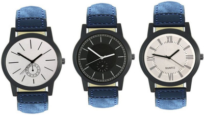 

Elife 410-415-420 Multicolour Analog Round Dial Stylish Men's Combo Watches Watch - For Men