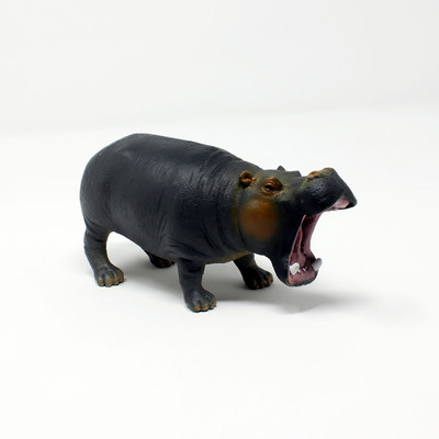 

Tootpado Hippopotamus Animal Toy Figure 5 Inch - (1TNG55) - Big Realistically Detailed(Grey)