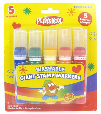 

PlaySkool 5 CT GIANT STAMP MARKERS