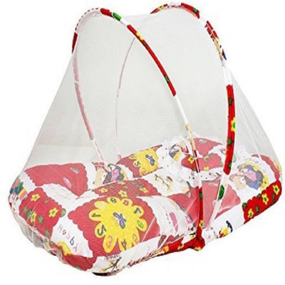 

Chote Janab Ex Mosquito Net for Kids Crib(Fabric, Red)