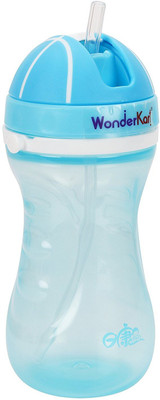 

WonderKart Child Sipper Cum Water Bottle With Neck Strap - Blue - 330 ml(Blue)