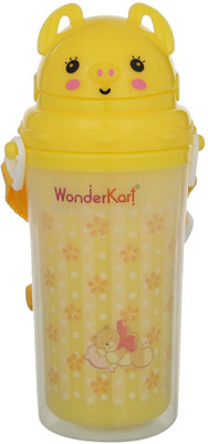 

WonderKart Child Sipper Cum Water Bottle With Neck Strap - Yellow - 330 ml(Yellow)