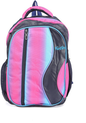 

Frontier Royal Casual Backpack for School/College/Office 25 L Laptop Backpack(Pink), Pink and black