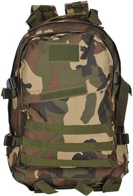 

Iris Expandable Backpack with Waist Pack Large Rucksack Tactical Backpack Molle Assault Bag for Day Hiking, Camping, Climbing, Travelling 45 L Backpack(Multicolor), Military green