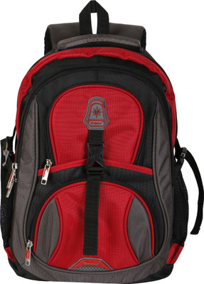 

Hi-Speed Laptop School Backpack With Rain Cover 30 L Backpack(Multicolor), Redgray