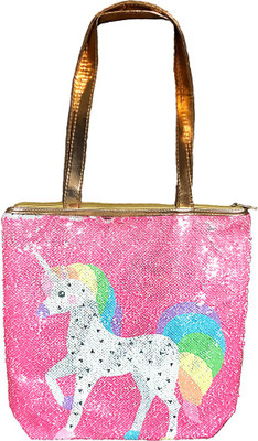 

RackJack Unicorn Women Fashion Reversible Multicoloured Sequin Crazy Pink Tote Bag for Girls Women (2 in 1 Looks) Shoulder Bag(Multicolor, Pink, White, 10 L)