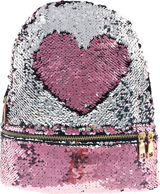 

RackJack Magic Sequins Reversible Colour Changing Pink to Silver Fashion Back Pack Mermaid Scale Bag for Girls Women Backpack(Pink, Silver, Multicolor, 10 L)