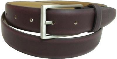 

eXcorio Men Formal Brown Genuine Leather Belt, Burgandy brown