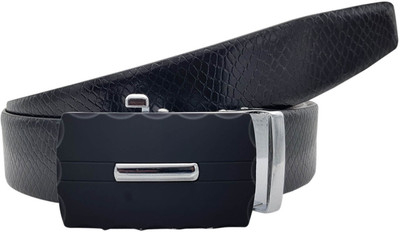 

Baluchi Men Formal Black Genuine Leather Reversible Belt, Balck
