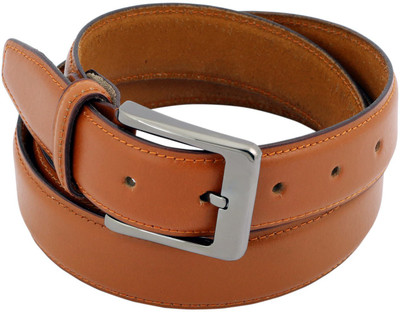 

LEX TAVIS Men Formal, Evening Tan Genuine Leather Belt