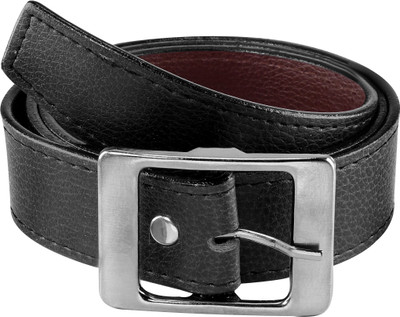 

Rusko Men Casual Black Genuine Leather Belt