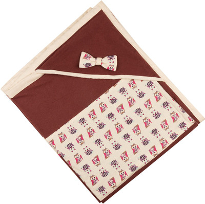 

Vissage Cartoon  Hooded Baby Blanket(Cotton, Brown